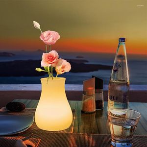 Lámparas de mesa 10x15cm RGB Luz de noche LED que cambia de color con control remoto Lámpara de estado de ánimo Niños 16 colores regulables 4 modos