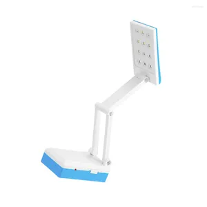 Lampes de table 12 lampe LED pliante multi-section tige chevet veilleuse