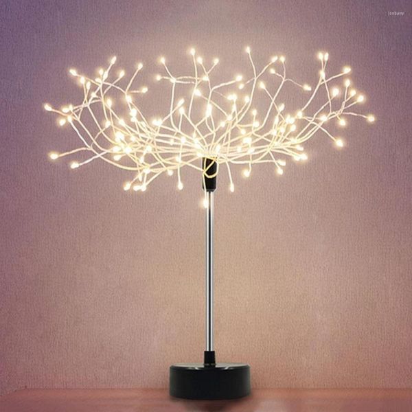 Lampes de table 120LED arbre lumière bonsaï lumières branche intérieure noël chambre chevet lampadaire décoratif