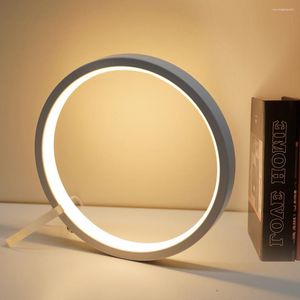 Candeeiros de mesa 15 cm/20 cm anel regulável decoração lâmpada com interruptor plugue usb luzes de cabeceira para leitura quarto luz noturna