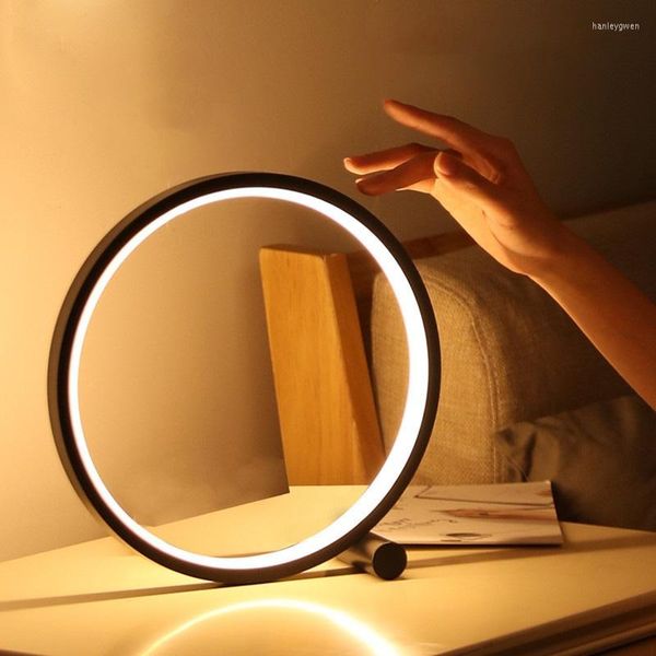 Lámparas de mesa de 15 cm Lámpara de lectura Descripción LED Toque Acrílico Luz nocturna Dimmable para el dormitorio Ronda de protección para los ojos