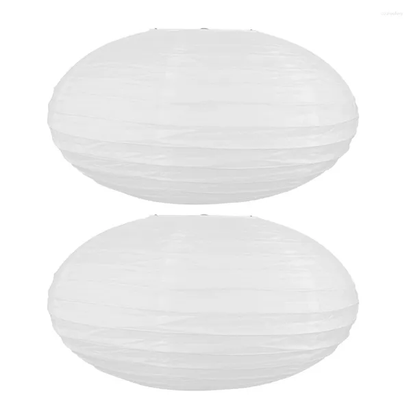 Lampes de table 2 pcs Origami Lanterne Décorations de mariage Boules de papier Pendentifs Délicat Enfants Anniversaire Pompons Enfant Soucoupe Volante En Forme