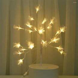 Lampes de table 20 pouces LED fleur arbre lumière bonsaï romantique blanc Branches lampe mariage Festival fête prise ue