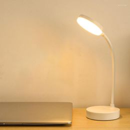 Lampes de table 2000Mah Lampe Led de bureau Lecture Veilleuse Protection des yeux Usb Apprentissage rechargeable Chambre d'enfant Lampes de réglage de chevet