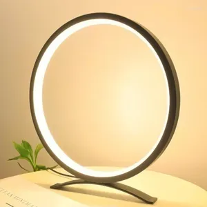 Lampes de table 25 cm LED simple dimmable rond de nuit