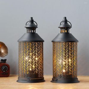 Tafellampen 2 stks black lamp vintage bed gloeilis kroonluchter buiten voor slaapkamer woonkamer bruiloftsfeestje