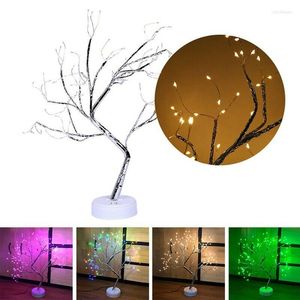 Lampes de table 36/108 LED Arbre Lumière Intérieur Multicolore Bouleau Réglable Pour La Maison Dedroom Parties Cérémonie De Mariage Décor