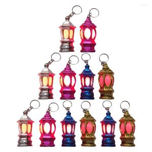 Tafellampen 40 stuks lantaarn sleutel Ramadan LED sleutelhanger sleutelhanger licht Marokkaans decor moslim geschenk