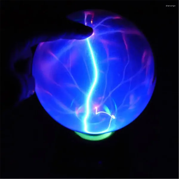 Lampes de table 5 pouces musicales plasma balle sphère claire cristal magique de bureau