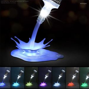 Tafellampen 7 kleuren draagbare aanraakschakelaar 3D USB power fles lamp bar party led flessen giet wijn huisdecoratie verlichting nachtlicht licht