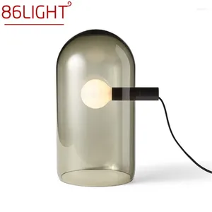 Tafellampen 86 -lichte postmoderne lamp LED Eenvoudig bedglas Vintage bureau licht voor huis woonkamer slaapkamer decor