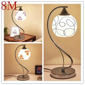 Tafellampen 8m eigentijdse lamp Eenvoudig design LED glazen bureau licht mode romantisch decor voor huis woonkamer slaapkamer