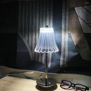 Tafellampen Acryl Standlamp Oplaadbare aanraakregeling Decoratieve nachtlichten Verstelbaar dimbaar voor woninginrichting Decoratie