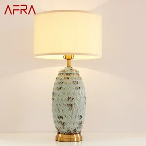 Tafellampen Afra Modern keramisch licht LED Creatief modieus afmodig bureaulamp voor huis woonkamer slaapkamer el decor escritorio