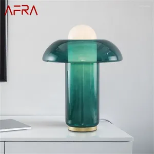 Lampes de table afra nordique moderne créatif de lampe verte de la lampe à LED d'éclairage décoratif pour le salon à la maison