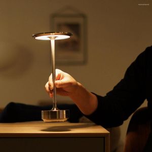 Tafellampen aluminium legering bureaulamp led oplaadbare lichten voor bar woonkamer leesboek usb