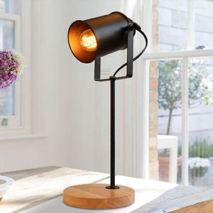 Lampes de table American Eye Protection Learn To Read Wood Art Long Arm Bedroom Study Lamp