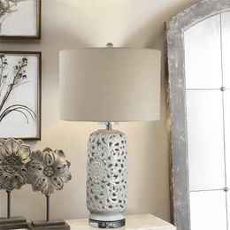 Tafellampen Amerikaans lampontwerp All-match witte keramische homestay Model Resort el woonkamer