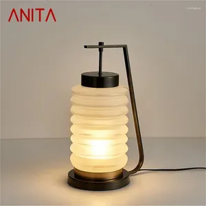 Lampes de table anita lampe de style chinois moderne simple de bureau créatif de bureau LED LED HOME DÉCORATIVE CHAMBRE