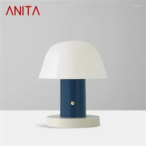 Tafellampen anita Noordse eenvoudige lamp eigentijdse marmeren bureau licht LED voor thuisbeddecoratie