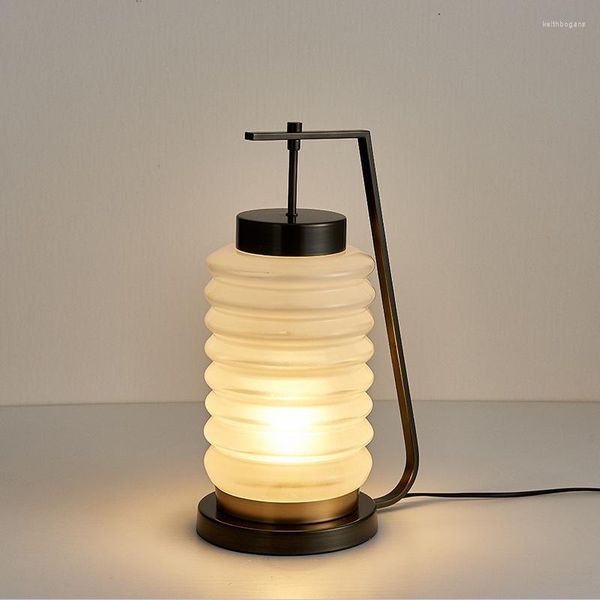 Lampes de table Lampe Art Déco Globe Luminaria Infantil Lit Mezzanine Enfant Vert Céramique Blanc Cheval Clair