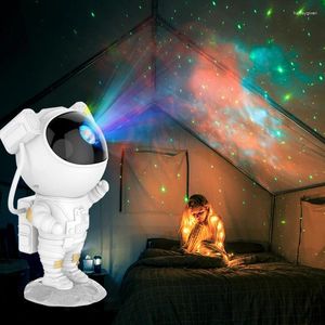 Lampes de table astronaute galaxie ciel étoilé projecteur veilleuse USB atmosphère chambre à côté lampe maison outils cadeaux ornements