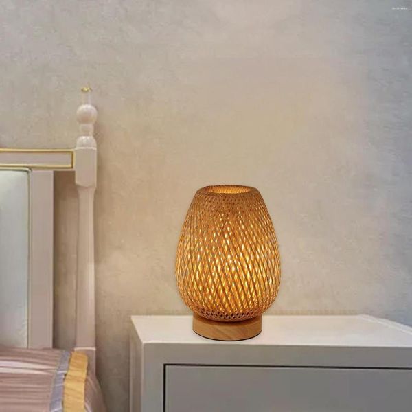 Lampes de table Abat-jour en bambou Pièces jointes Ornement Durable Pour Office Pography El