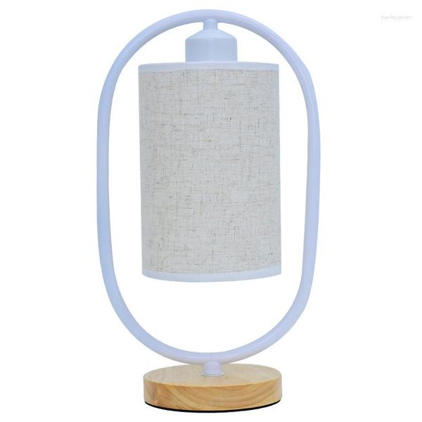 Lampes de table chambre lit Simple personnalité créative chinois rétro tissu Art chaud bois massif gradation petite veilleuse