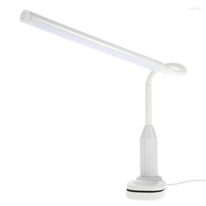 Tafellampen Slaapkamer Led Licht Lange Arm Oogbeschermd Clip Kantoor Voor Thuis Studie Lamp 2023 Touch Dimmen Helderheid bureau