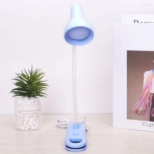 Tafellampen bedlamp lamp met één key start-led lezing brede verlichtingshoek clip type draagbare licht oogbescherming