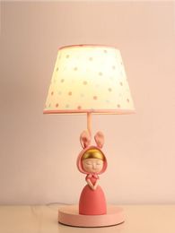Lampes de table lampe à LED de chevet chambre à coucher dans la petite fille lumière princesse chambre d'enfants dessin animé nordique moderne Simple bureau de soins des yeux