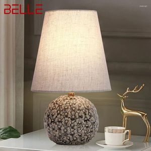 Lampes de table Belle lampe contemporaine LED créative céramique gradateur Light pour la maison décor de chambre à coucher de chambre à coucher