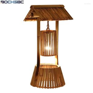 Tafellampen BOCHSBC LOFT BAMBOE LAMP VOOR SLAAPKAMER DININGKAMER LIVEN LIVEND CREATIEVE Design bureaulichten Hoogte 56 cm E27 Lampara de Mesa