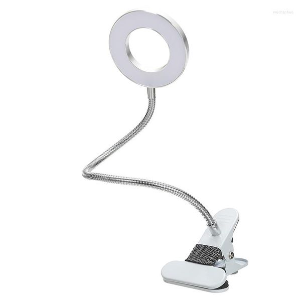Lampes de table livre lumière USB lampe de bureau Mini Protection des yeux Clip-On veilleuse lecture pour voyage chambre maquillage