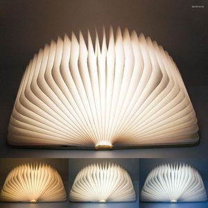 Tafellampen boek nachtlicht 360 ° opvouwbare led bureaulamp lezen USB lading magnetisch woning decor cadeau luces decorativa