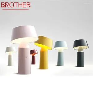 Lampes de table frère moderne lampe créative LED sans fil décorative pour la maison de bureau rechargeable à la maison