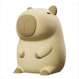 Lampes de table en forme d'animal de dessin animé Capybara, en Silicone, Rechargeable par USB, éclairage coloré, décoration de chambre à coucher, T5EF