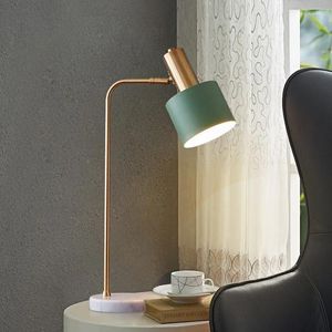 Tafellampen Glafond Noordse LED LAMP WIT SLAAP SLAAP SLAAP Creative American Simple Modern Warm Children's Room Study Desk