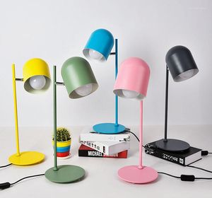 Lampes de table contemporaines en fer forgé lampe de peinture créative E27 LED personnalité bureau lecture maison chambre étude livre magasin bureau