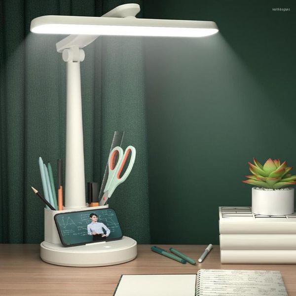 Lámparas de mesa Lámpara de escritorio conveniente Ahorro de energía Iluminación plegable Atenuación táctil Luz de lectura LED