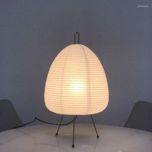 Tafellampen Creatieve Slaapkamer Statieflamp Handgemaakt 3 Kleuren Licht Rijstpapier Nordic Nachtkastje Ijzer