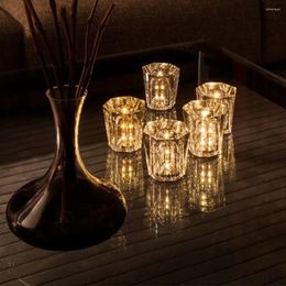 Lampes de table Creative Cristal Lamp Home Accessoires Luxury Romantic Diamond Night Light Modern USB Charging Atmosphère KTV