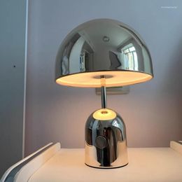 Tafellampen Creatieve Galvaniseren Paddestoel Eenvoudige Studie Slaapkamer Nachtkastje Woonkamer Home Decor Led Bureaulamp