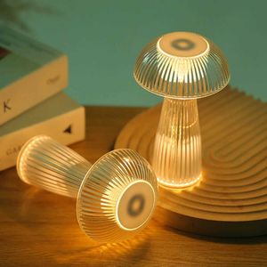 Tafellampen creatieve kwallen tafellamp warm licht kwallen sfeer lichten oogbeschermende USB opladen voor thuiskamer decor