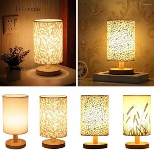 Lampes de table lampe créative chambre chevet nordique décoratif télécommande économie d'énergie Led veilleuse moderne minimaliste