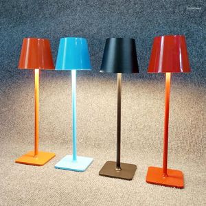 Tafellampen Creatief LED Desk Lamp Bar Restaurant Wireless Study Office Licht Top Touch met USB Charging Decor Night