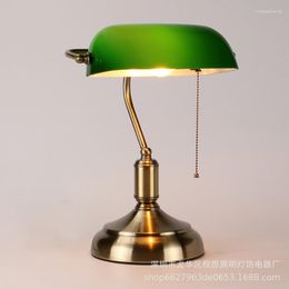 Lámparas de mesa Creative Retro Chiang Kai Shek Old Shanghai Nostalgia Oficina Estudio Lámpara de noche Banco
