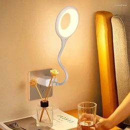 Lampes de table Lampe à commande vocale créative USB Protection intelligente des yeux Mini portable Ambiante LED Nuit