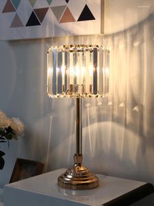 Tafellampen kristallen lamp slaapkamer bedlicht licht luxe romantische woonkamer decoratie nueuwse