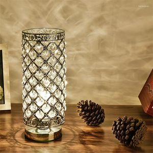 Lampes de table cristal LED moderne lumière beauté Eyeshield bureau maison chambre salon décoration chevet